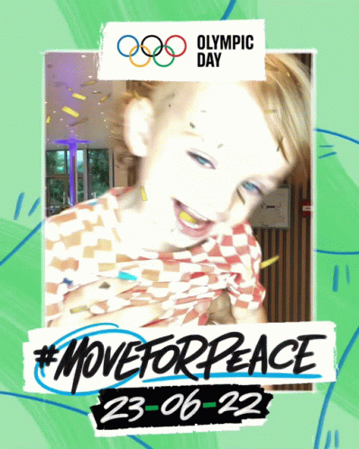 Olympic Day Poster with Young Boy
