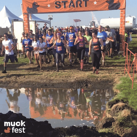 Olympic Mud Run Torch GIF