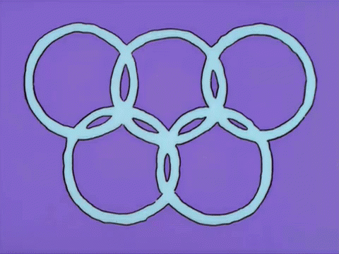 Olympic Rings Homer Simpson GIF