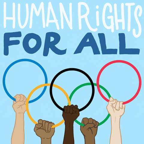 Olympic Rings Human Rights For All GIF