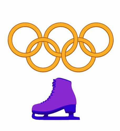 Olympic Rings Ice Skating GIF