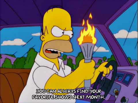 Olympic Torch Homer Simpson GIF