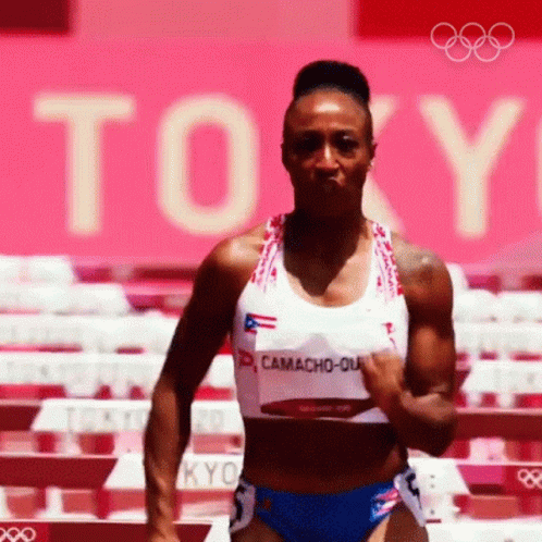 Olympics 100 Metres Hurdeles GIF