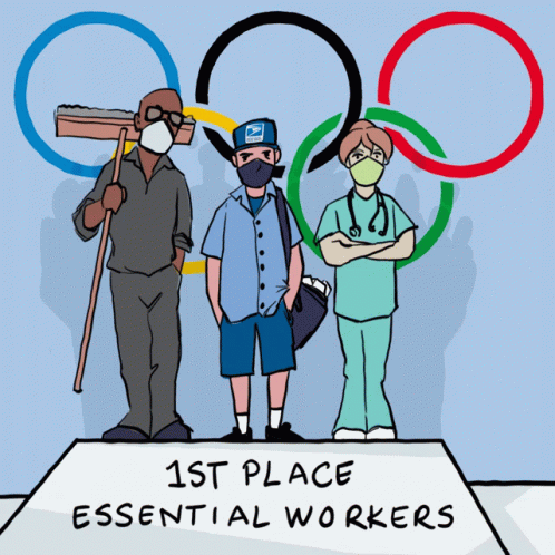 Olympics 1st Place Essential Workers GIF