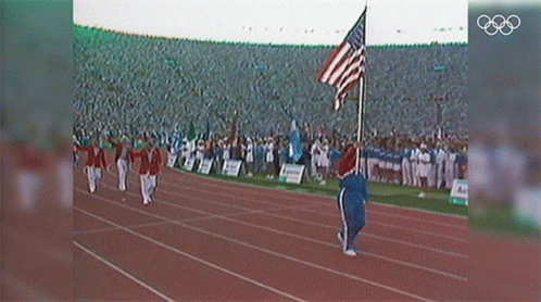 Olympics American Flag Waving GIF