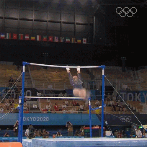 Olympics Catch The Bar Nina Derwael GIF