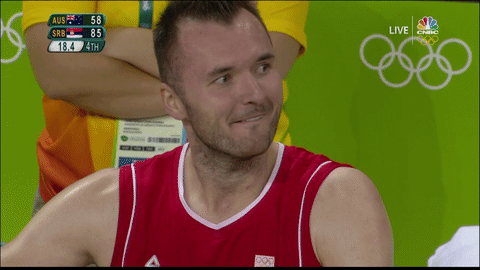 Olympics Player Crazy Eyes GIF