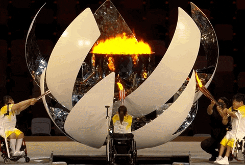 Olympics Superstar Naomi Osaka Torch GIF