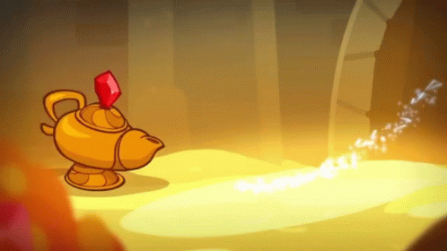 Om Nom Came Out From Genie Lamp GIF