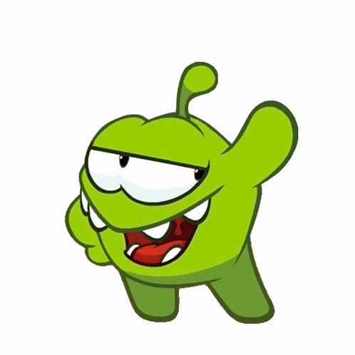 Om Nom Reacts With Blah GIF