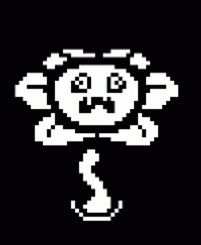 Omega Flowey Withering Away Pixel Art GIF