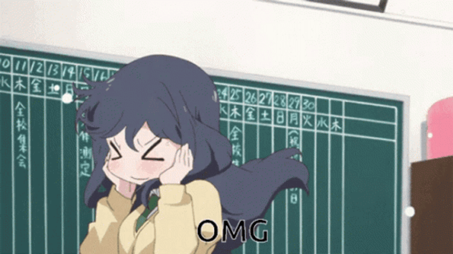 Omg Excited Anime GIF