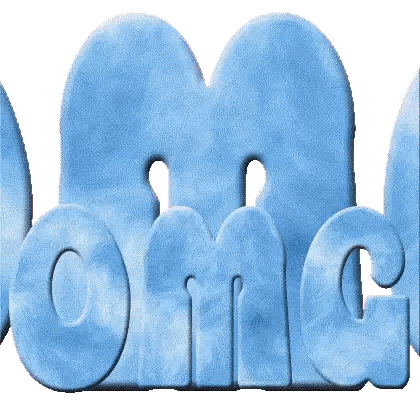 OMG in Blue Letters