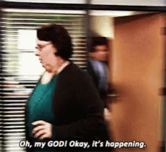 Omg Its Happening The Office Scream GIF
