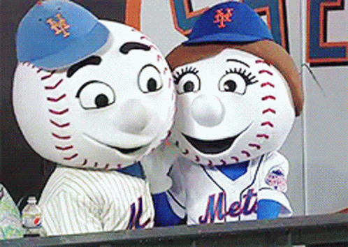 Omg Mets Mister And Mrs Met Mascots GIF