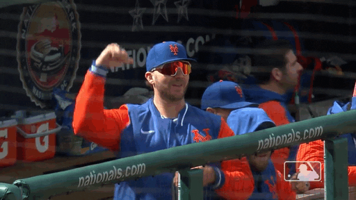 Omg Mets Pete Alonso Tapping Arm GIF