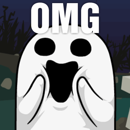 Omg Reaction Cartoon Ghost GIF