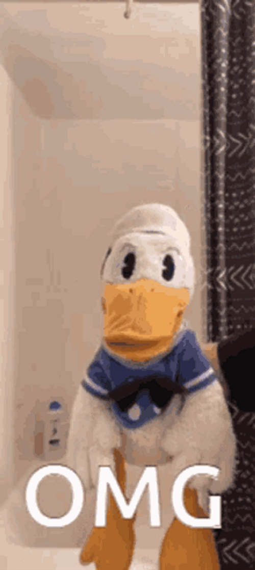 Omg Reaction Donald Duck Puppet GIF