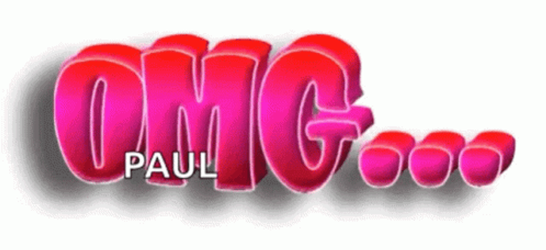 Omg Reaction Pink Text GIF