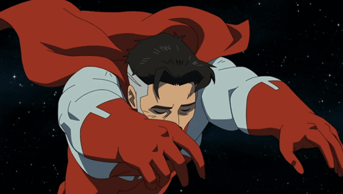 Omni Man Floating Invincible GIF