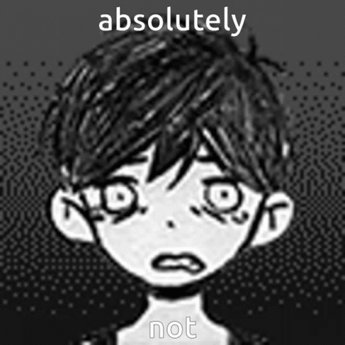 Omori Art Absolutely Not GIF
