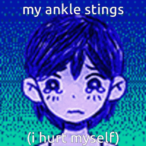 Omori Crying I Hurt Myself Today GIF