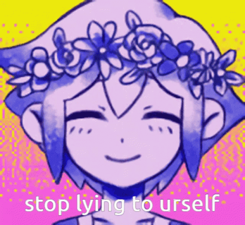 Omori Passive Aggressive Stop Lying To Yourself Smile GIF