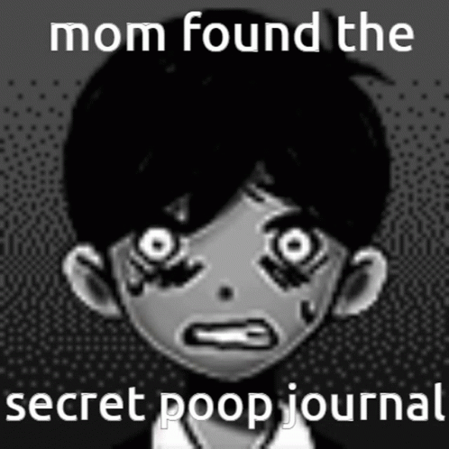 Omori Secret Poop Journal Meme GIF