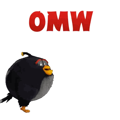 OMW Word Next to Black Bird