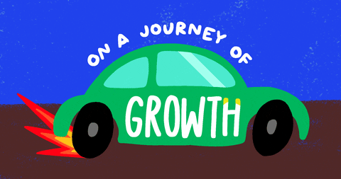 On A Journey Of Growth Car Animation GIF