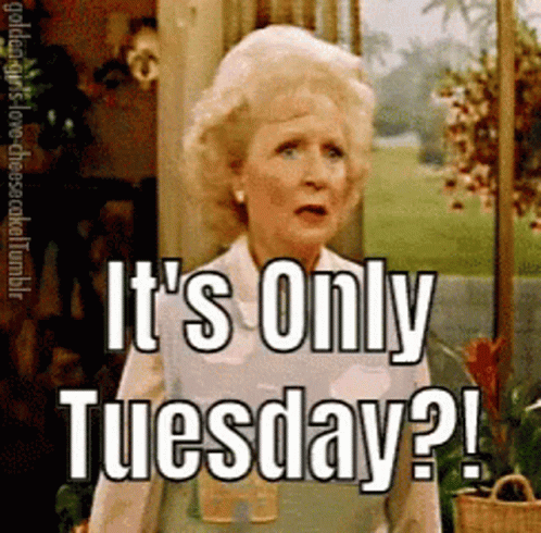 On A Tuesday Betty White Passing Out GIF