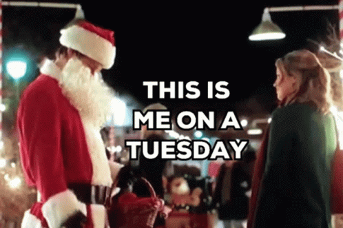 On A Tuesday Santa Suit Kevin Mcgarry GIF