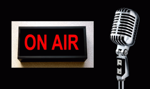 On Air Sign Next to Microphone