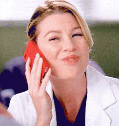 On Hold Meredith Greys Anatomy Chewing GIF