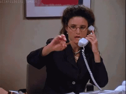 On Hold Seinfeld Julia Louis Dreyfus GIF