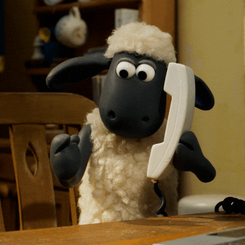 On Hold Shaun The Sheep GIF