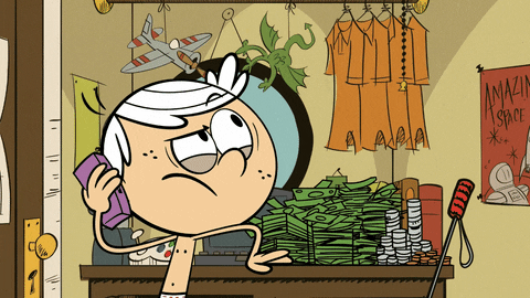 On Hold The Loud House Lincoln Waiting GIF