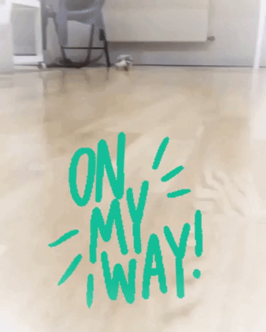 On My Way Running Hedgehog GIF