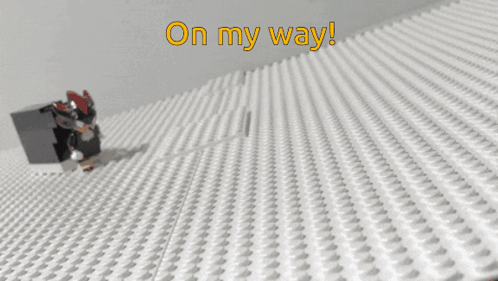 On My Way Text GIF