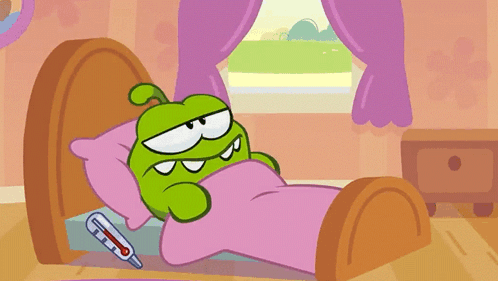 On Nom Sneeze Im Sick GIF