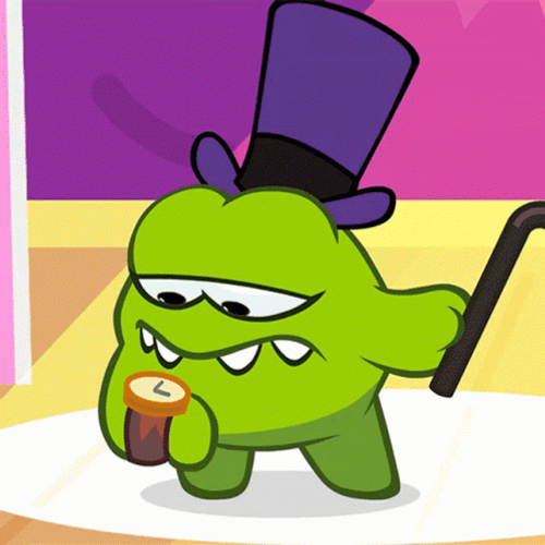 On Nom Ticking Clock GIF