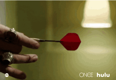 Once Upon A Time Captain Hook Playing Dart GIF