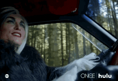 Once Upon A Time Cruella De Vil Driving GIF