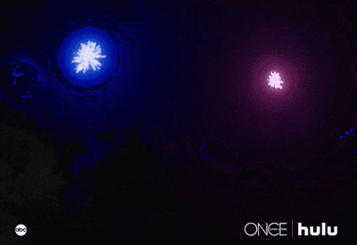 Once Upon A Time Elsa Watching Fireworks GIF