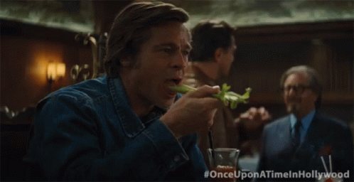 Once Upon A Time In Hollywood Eating Scene GIF