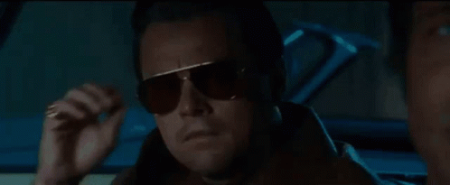 Once Upon A Time In Hollywood Removing Sunglasses GIF