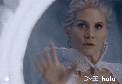 Once Upon A Time Ingrid Breaking Mirror GIF