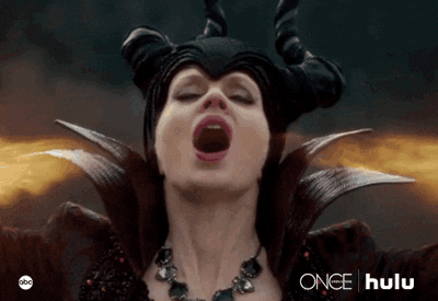 Once Upon A Time Maleficent Mouth Open GIF