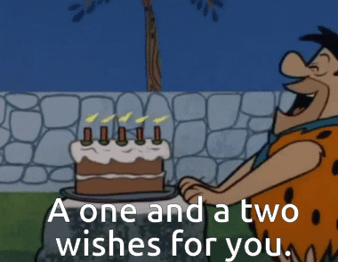 One and a Two Wishes for You Cartoon Cake