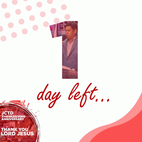 One Day Left Guys GIF
